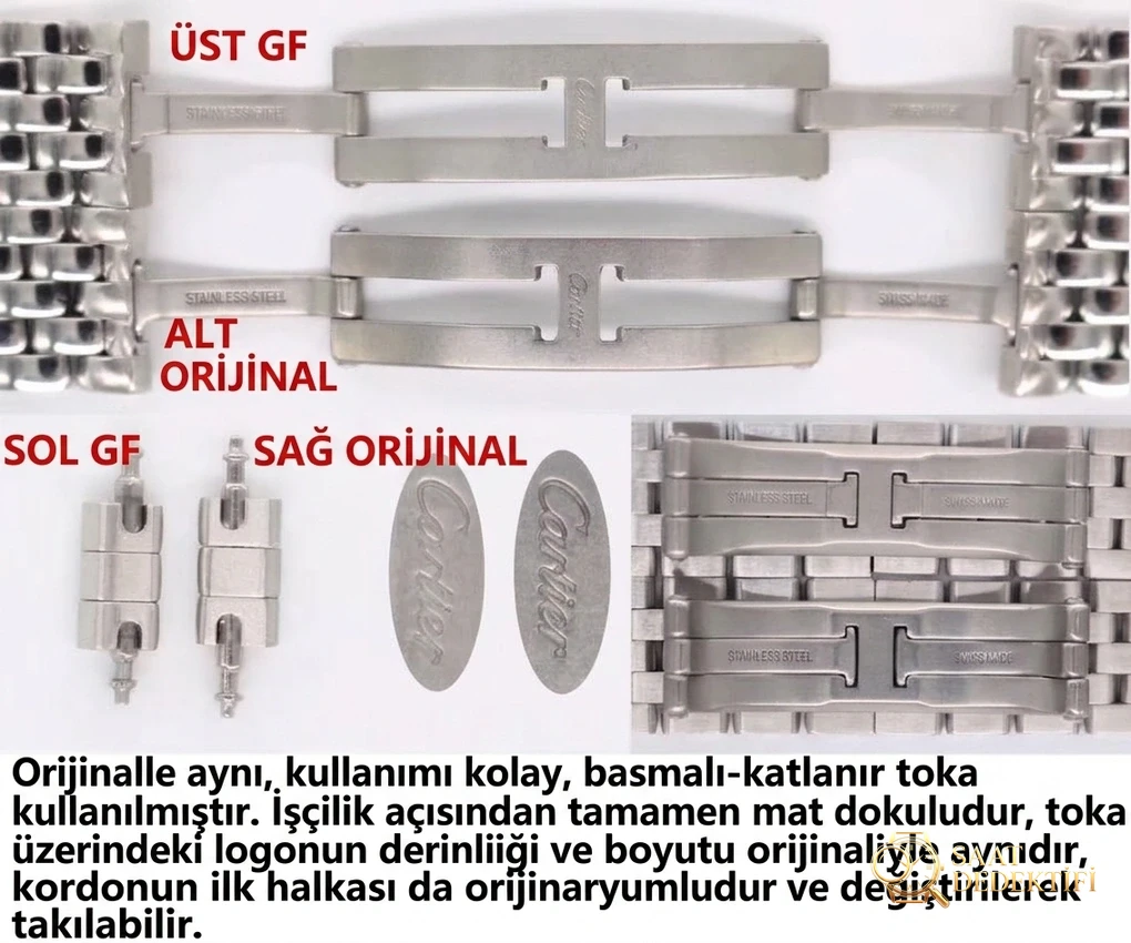 Yeni renk seçeneği: GF Factory Cartier Panthère replika kadın saatinin işçiliği nasıl? Orijinalle karşılaştırınca DJ Factory