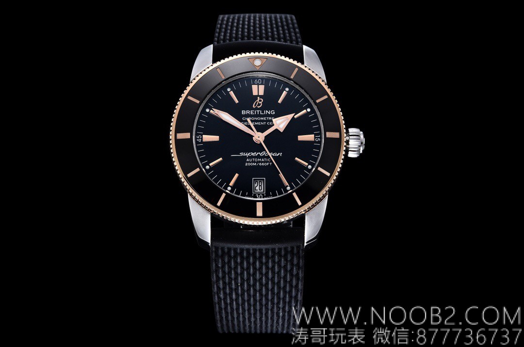 Yeni Replika: Breitling "su hayaleti" – GF Superocean Heritage 2. Nesil B20 çift renk altın model, otomatik mekanik kol saati 42 mm — 2. fotoğraf