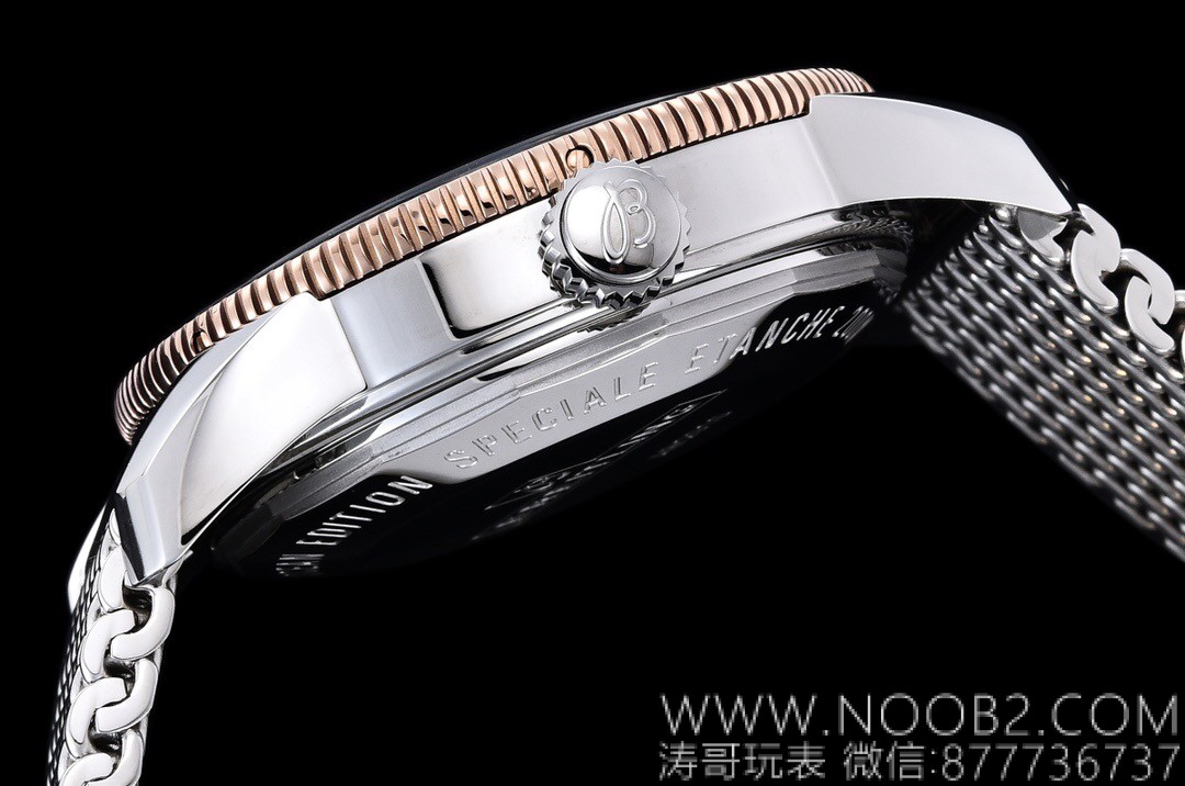 Yeni Replika: Breitling "su hayaleti" – GF Superocean Heritage 2. Nesil B20 çift renk altın model, otomatik mekanik kol saati 42 mm — 10. fotoğraf
