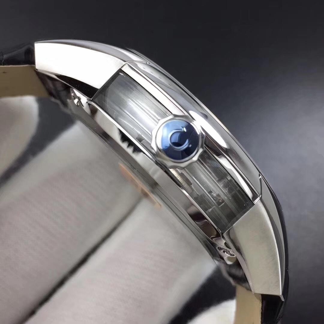 Yeni ürün incelemesi: VS Factory Omega De Ville Parlak Beyaz 8500 mekanizma 41 MM timsah derisi safir cam replika saat — 6. fotoğraf