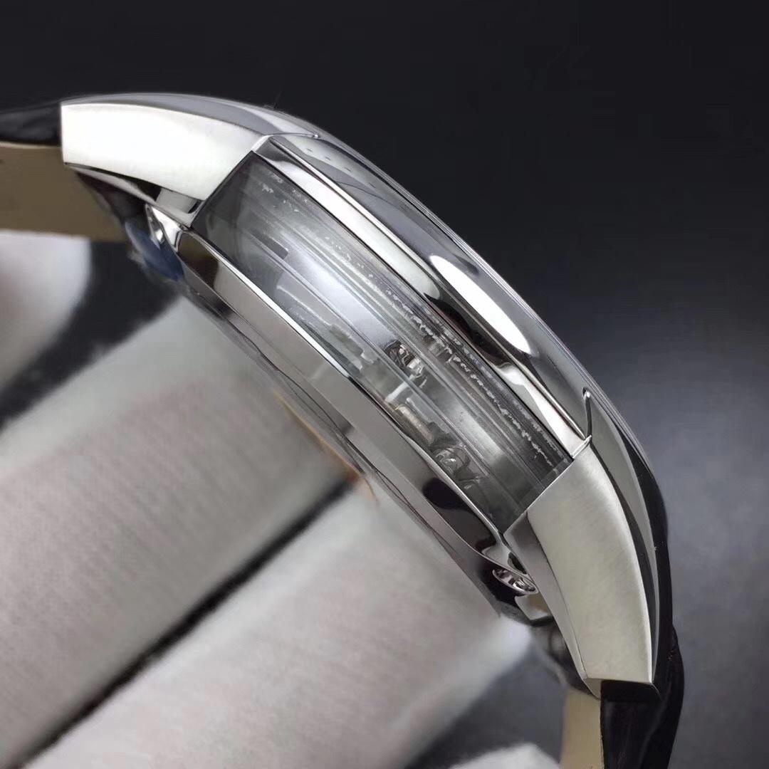 Yeni ürün incelemesi: VS Factory Omega De Ville Parlak Beyaz 8500 mekanizma 41 MM timsah derisi safir cam replika saat — 7. fotoğraf