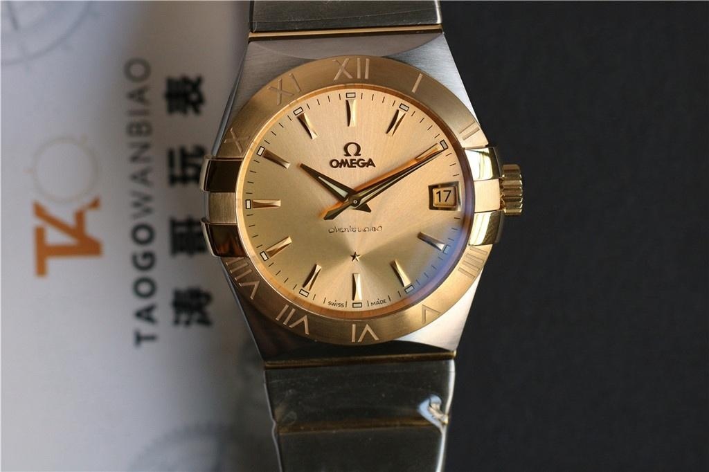 Yeni VS Factory Omega Altın Kadranlı Constellation Erkek Replika Saat Video İncelemesi — 1. fotoğraf