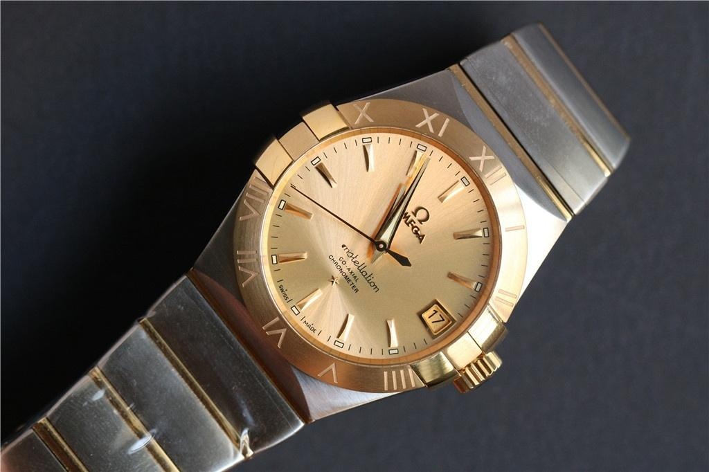 Yeni VS Factory Omega Altın Kadranlı Constellation Erkek Replika Saat Video İncelemesi — 5. fotoğraf