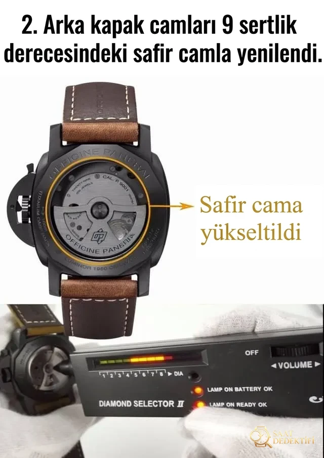 Yeni VS Factory Panerai PAM00441 V2 sürümünde 9001 mekanizmasının hangi noktaları geliştirildi? - Klips Kilidi ve Lazer Damgalar
