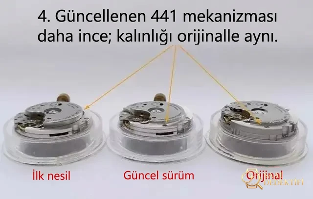 Yeni VS Factory Panerai PAM00441 V2 sürümünde 9001 mekanizmasının hangi noktaları geliştirildi? - Fosfor ve Super-LumiNova Gece Görünümü
