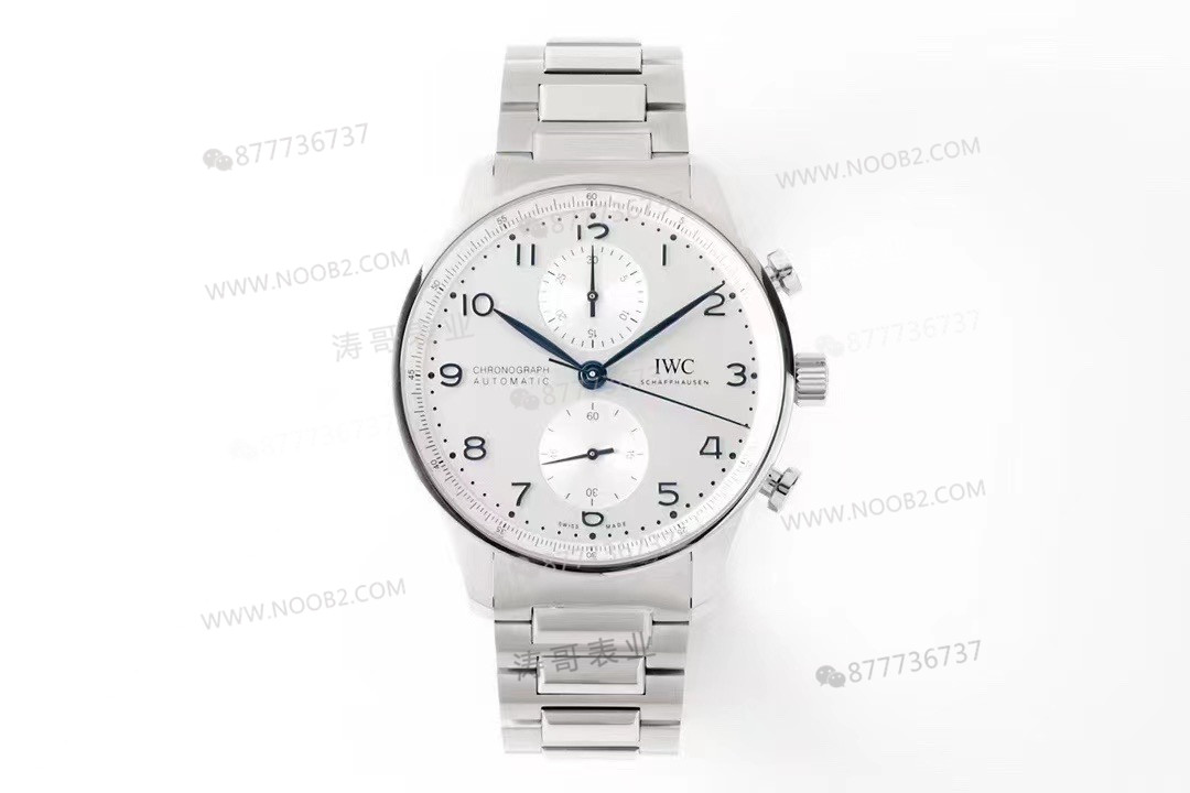 Yeni ZF Factory IWC Portugieser Kronograf çelik bilezik modeli IW371617 incelemesi — 1. fotoğraf