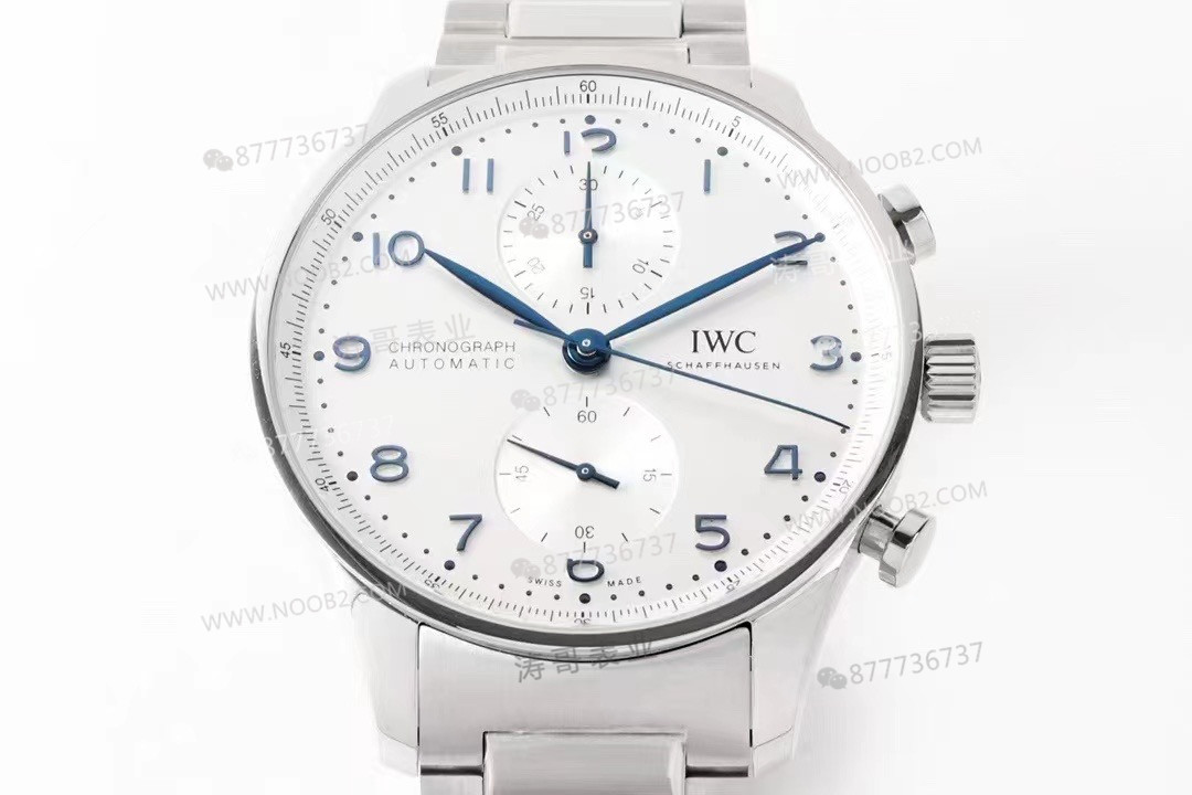 Yeni ZF Factory IWC Portugieser Kronograf çelik bilezik modeli IW371617 incelemesi — 2. fotoğraf