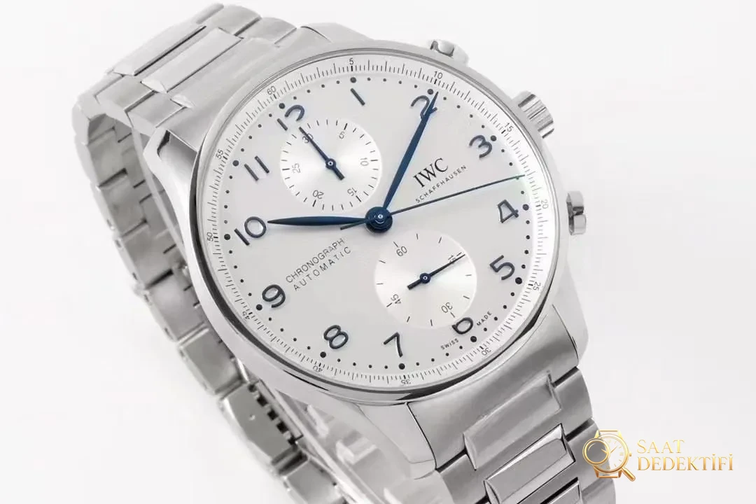 Yeni ZF Factory IWC Portugieser Kronograf çelik bilezik modeli IW371617 incelemesi - Kasa Profili ve Kurma Kolu İncelemesi