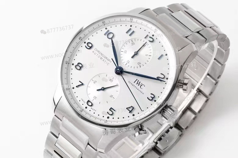Yeni ZF Factory IWC Portugieser Kronograf çelik bilezik modeli IW371617 incelemesi — 4. fotoğraf