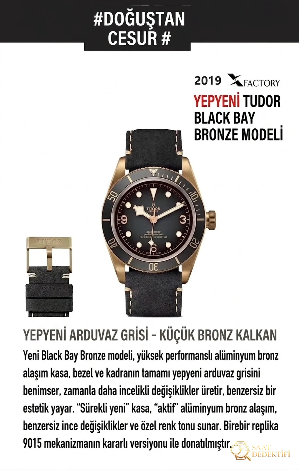 Tudor Black Bay Replika Saat İncelemesi - Ön Görünüm ve Kasa Tasarımı