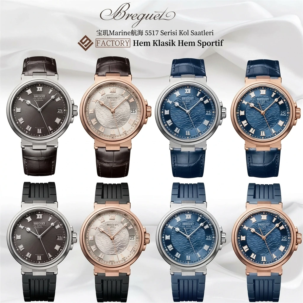 Yepyeni V9 Factory Breguet Marine 5517 saat incelemesi - Kadran Detayı ve Bezel İşçiliği