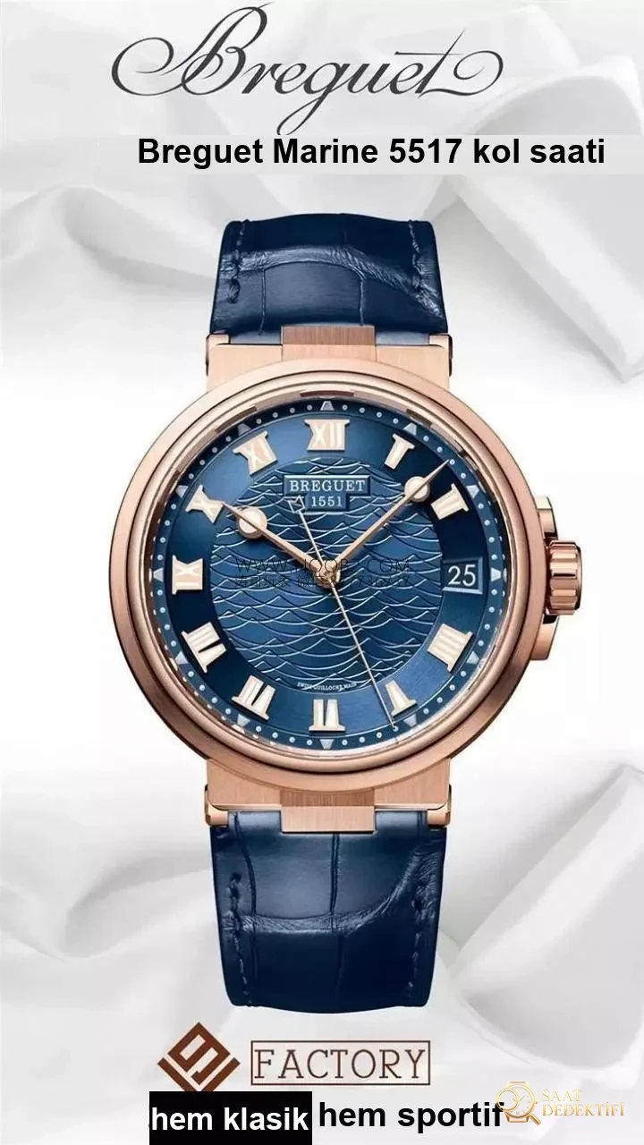Yepyeni V9 Factory Breguet Marine 5517 saat incelemesi - Bilezik, Toka ve Klips Mekanizması