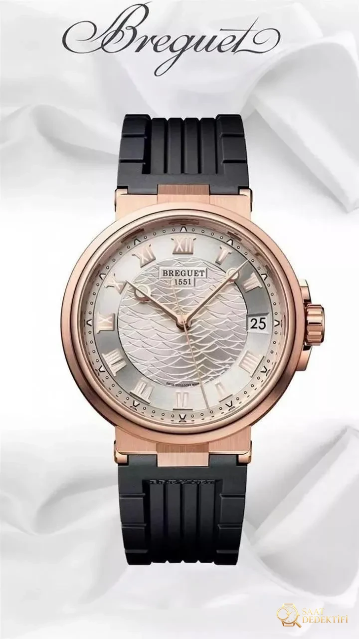 Yepyeni V9 Factory Breguet Marine 5517 saat incelemesi - Klips Kilidi ve Lazer Damgalar