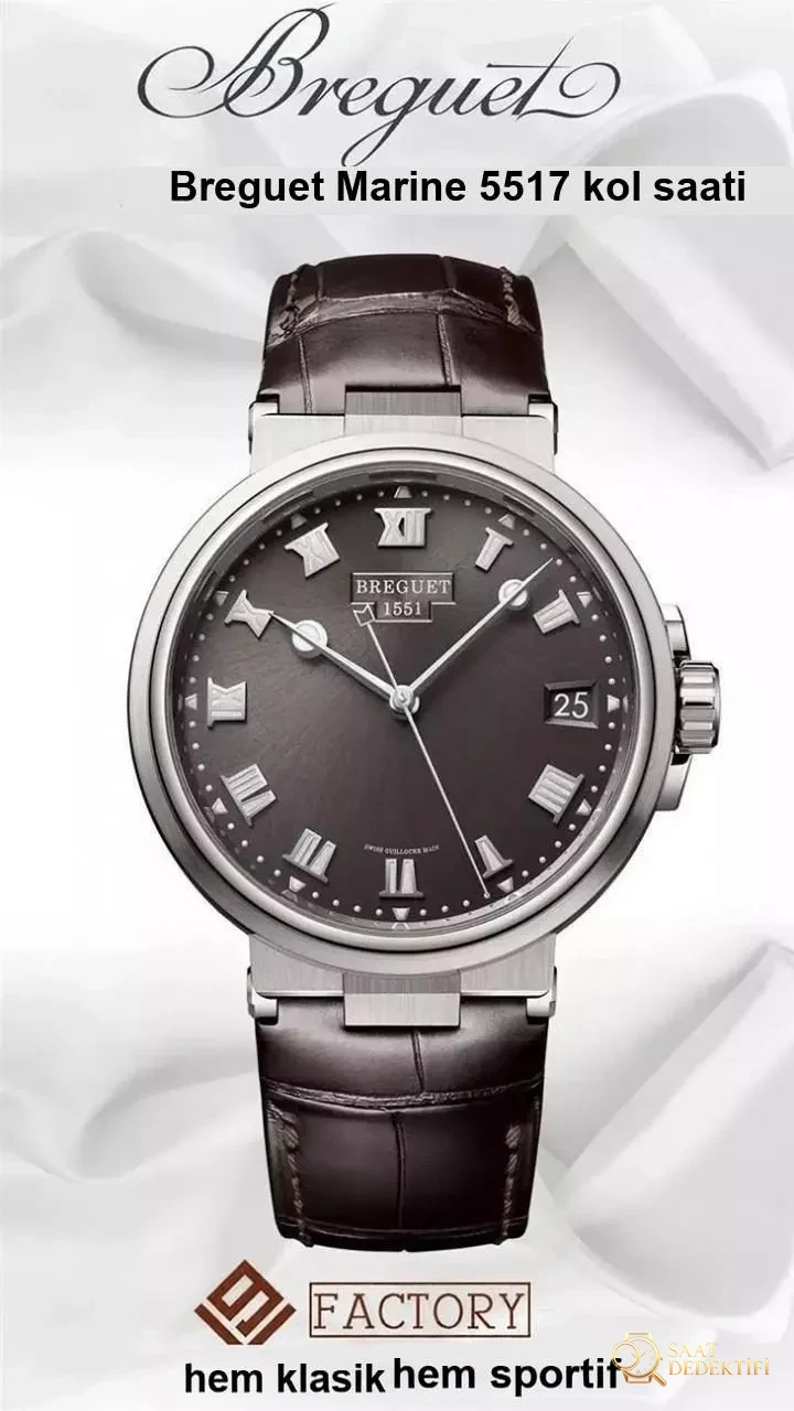 Yepyeni V9 Factory Breguet Marine 5517 saat incelemesi - Kasa Çeliği ve Polisaj Kalitesi