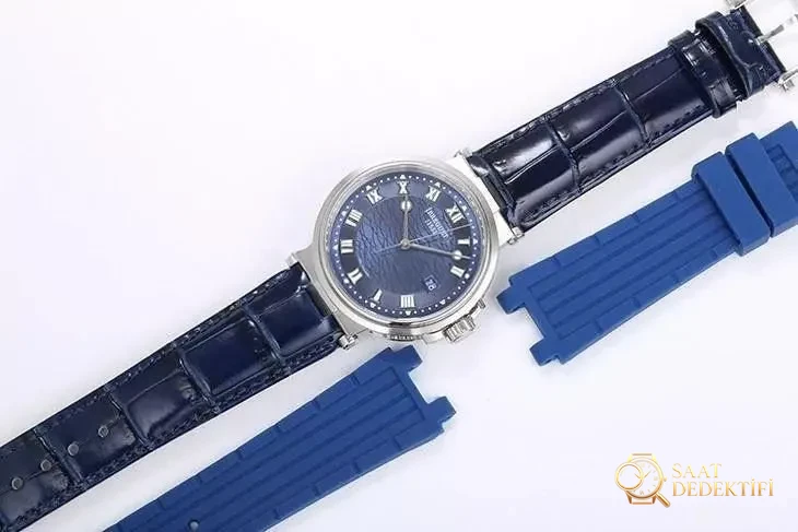 Yepyeni V9 Factory Breguet Marine 5517 saat incelemesi - Kordon Bakla Esnekliği ve Pim Yuvaları