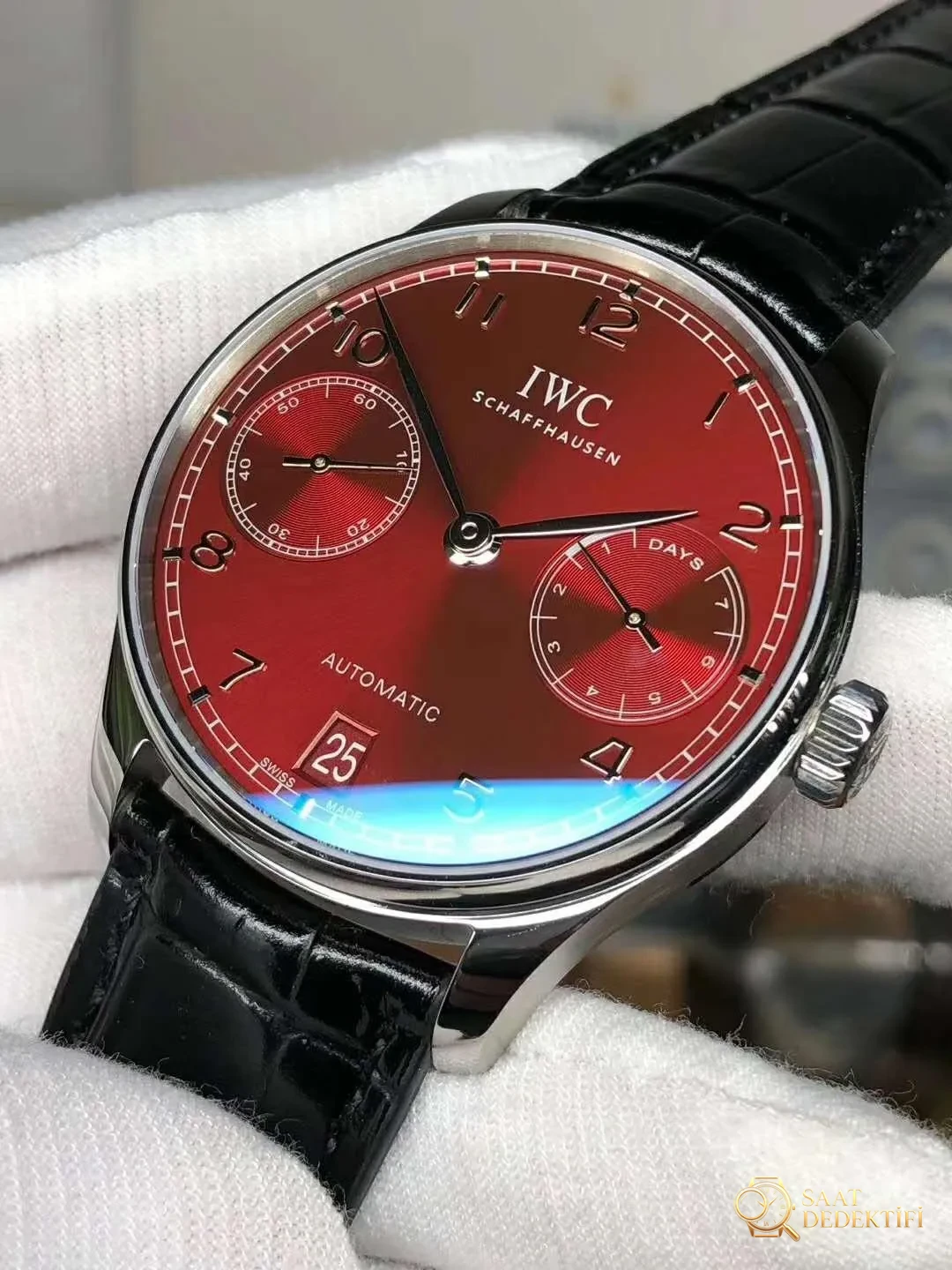 Replika IWC Portuguese Kırmızı Kadran