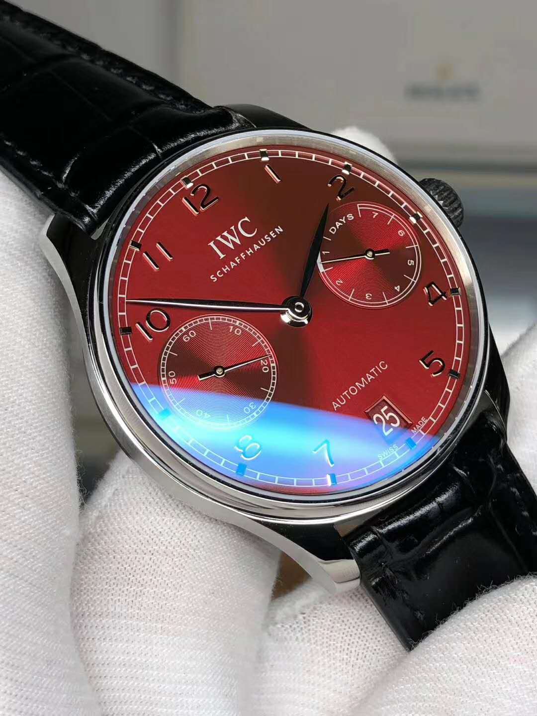 Replika IWC Portuguese 7 Days Kırmızı