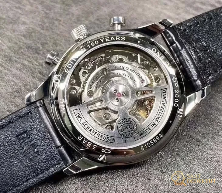 YL Factory IWC Portugieser Kronograf IW371615 Yeşil Kadran İncelemesi - Kasa Profili ve Kurma Kolu İncelemesi