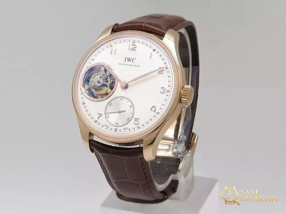YL Factory IWC Portugieser Serisi Tourbillon Yeşil Kadranlı Replika Saat IW546302 İncelemesi - Mekanizma Çark Dizilimi ve Taş Yatakları