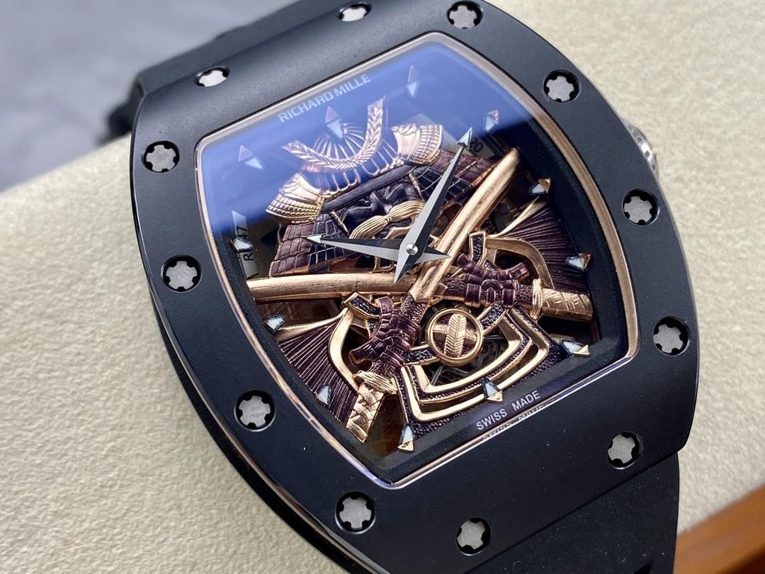 YS Factory Richard Mille RM47 Gerçek Tourbillon Siyah Seramik Kol Saati İncelemesi — 4. fotoğraf