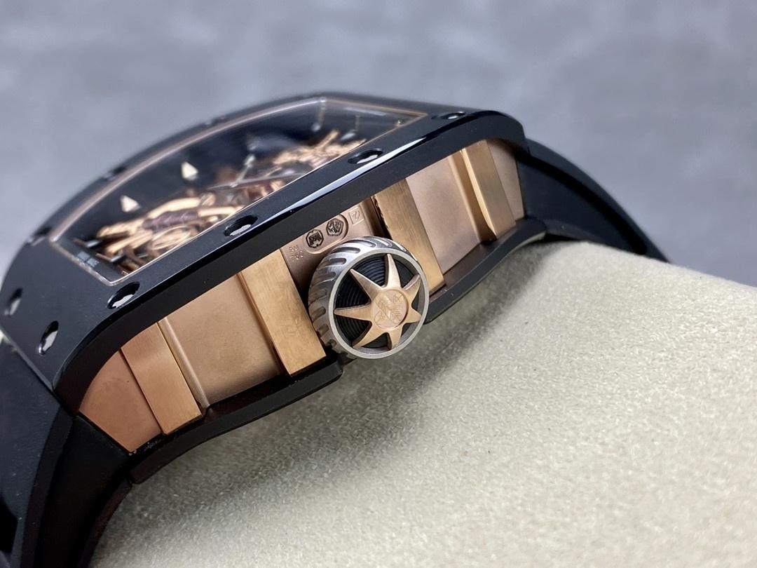 YS Factory Richard Mille RM47 Gerçek Tourbillon Siyah Seramik Kol Saati İncelemesi — 6. fotoğraf