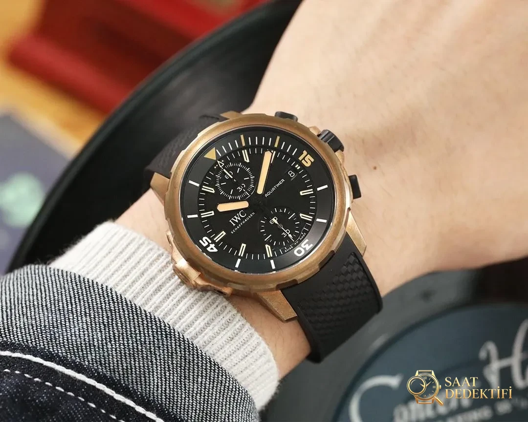 Yue Yunpeng ile aynı model: V6 Factory IWC Aquatimer bronz kronograf kol saati