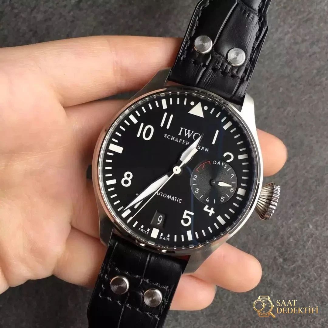 IWC Big Pilot Siyah Saat Replika
