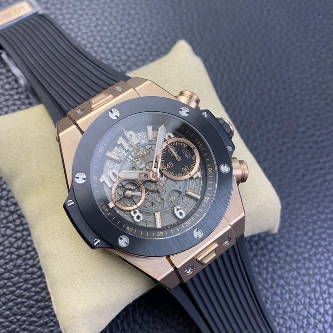 ZF Replika Hublot Unice Roze Altın