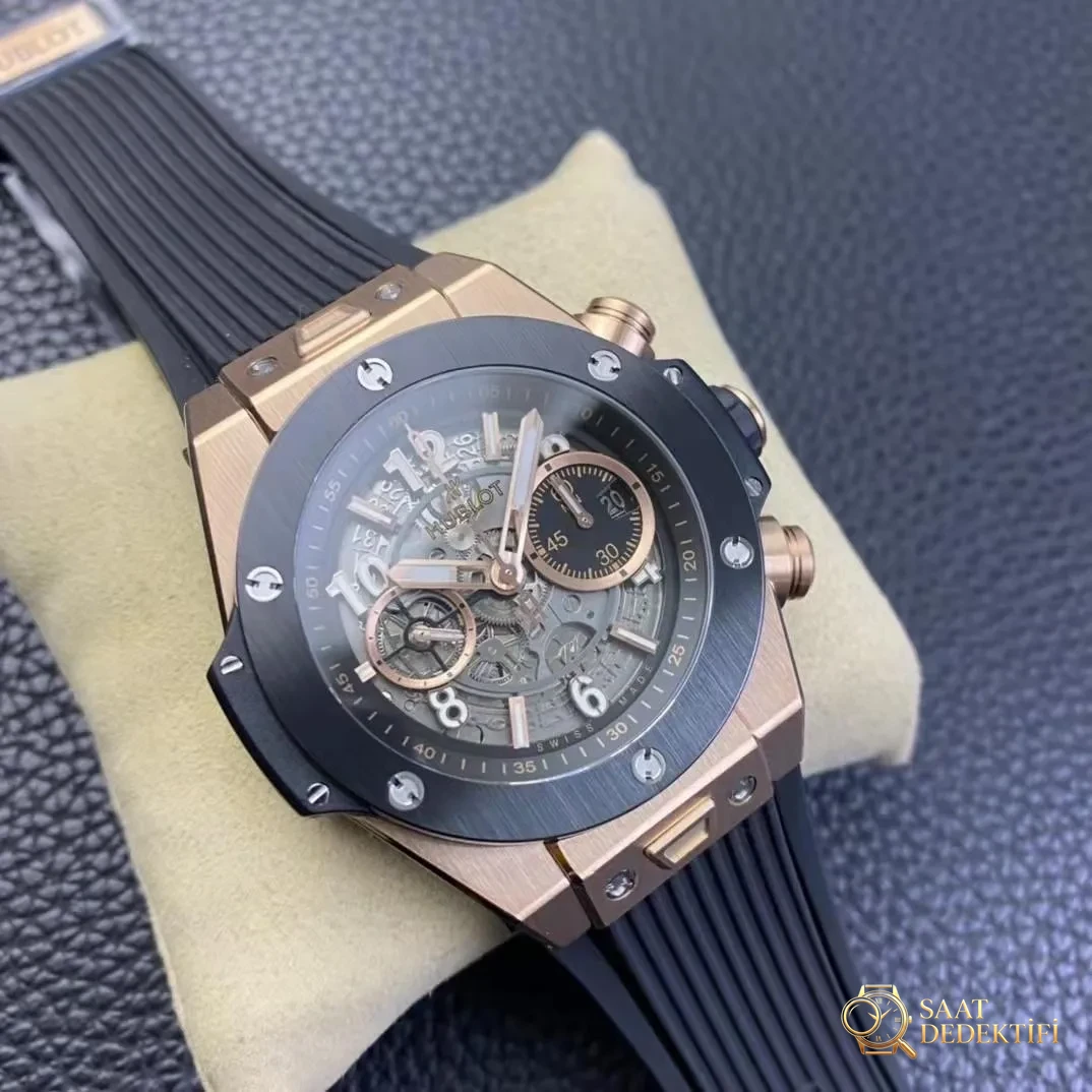 ZF Replika Hublot Unice Roze Altın