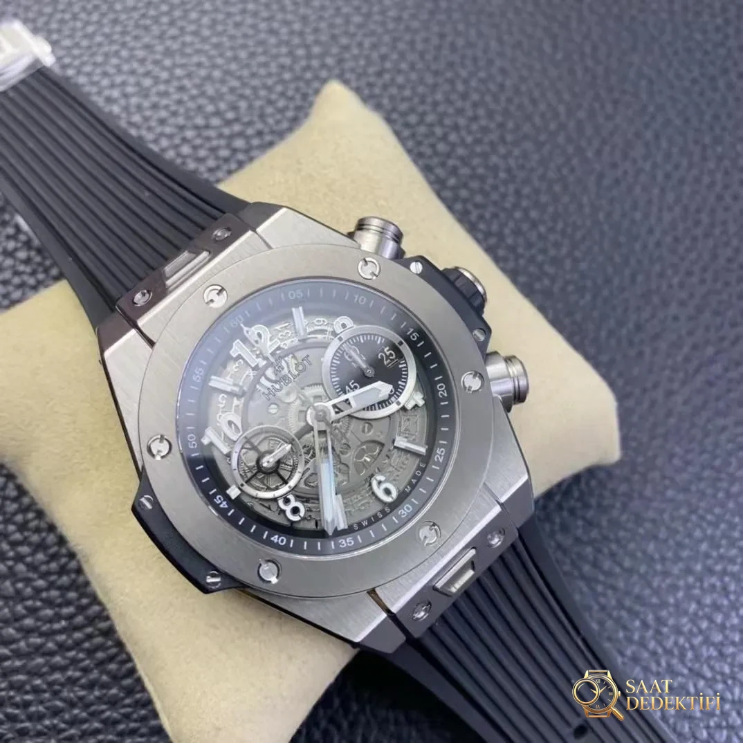 Z Factory Replica Hublot Unico Rose Gold Saat İncelemesi - Yan Profil ve Kordon Bağlantısı