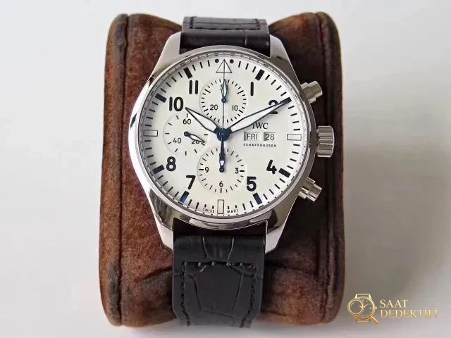 377725, IWC, Leather, Pilot Chrono, Valjoux 7750