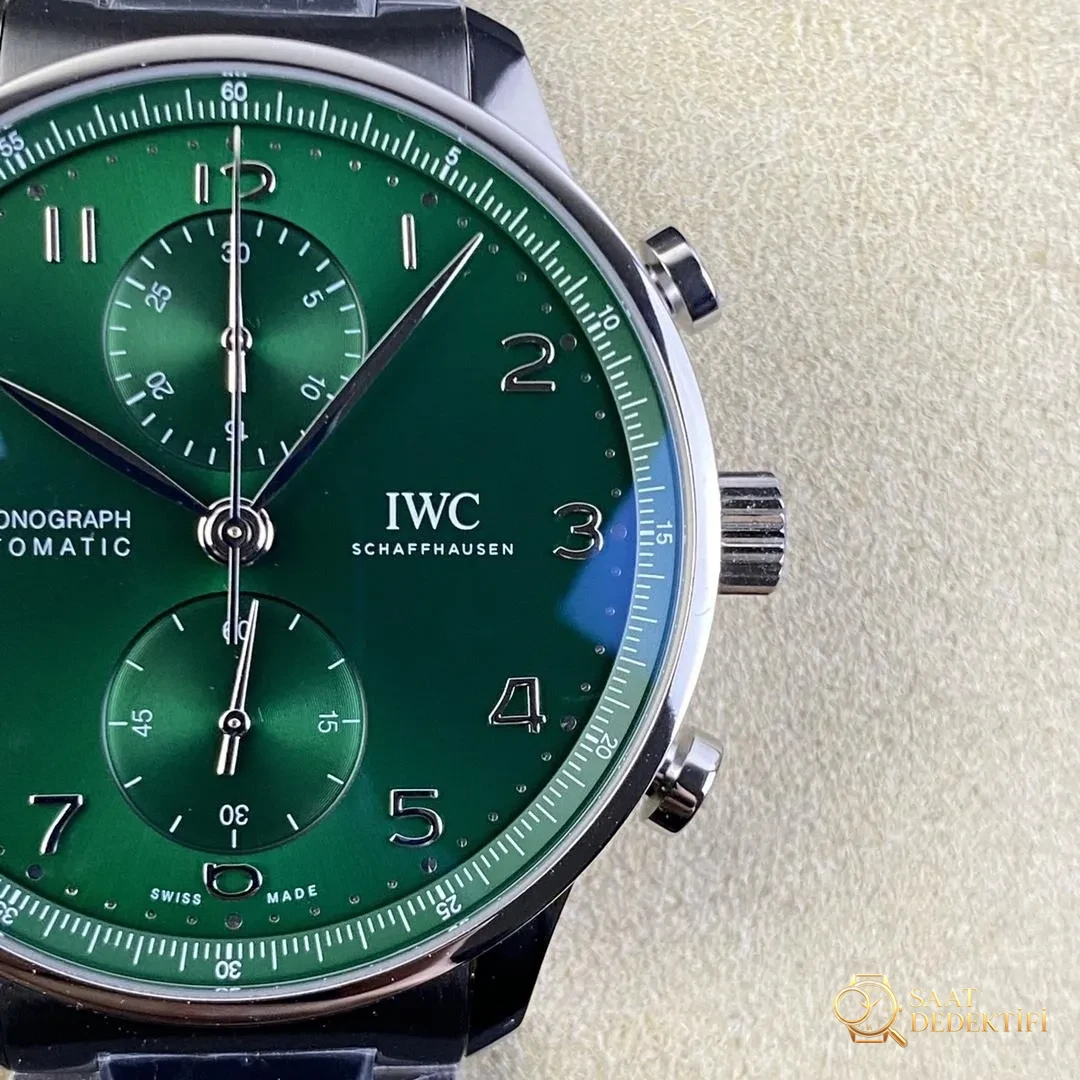 IWC Portuguese IW3716 Yeşil Kadran