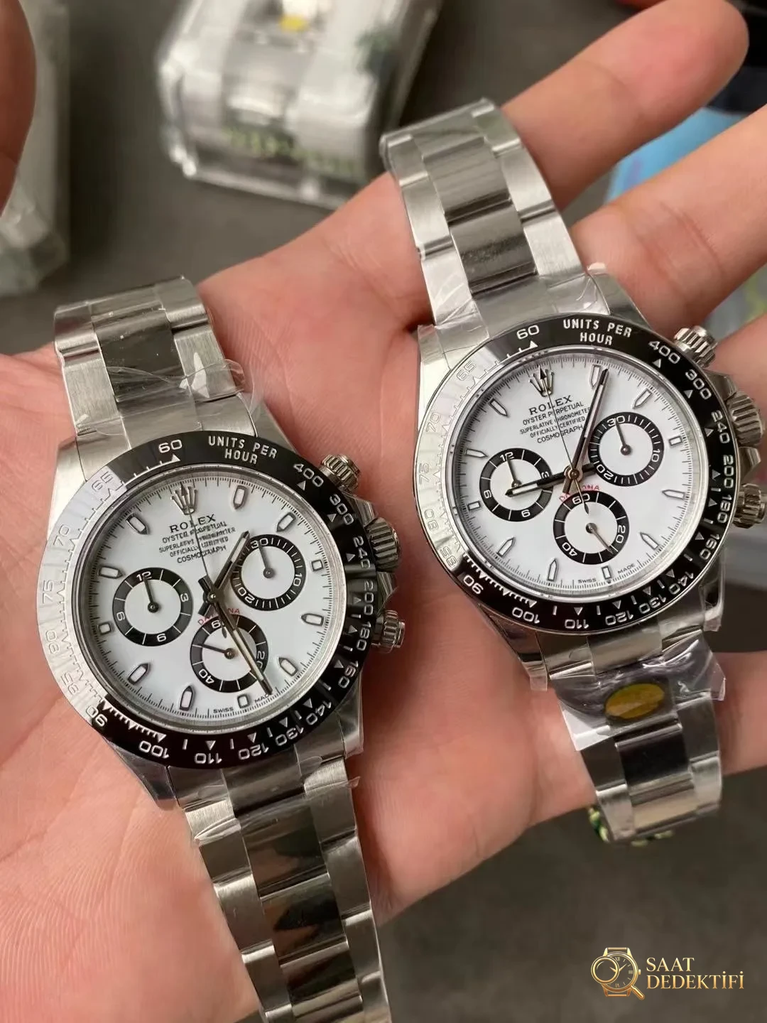 Z Factory Shanghai 4130 Mekanizmalı Replica Rolex Daytona 126500 - Yan Profil ve Kordon Bağlantısı