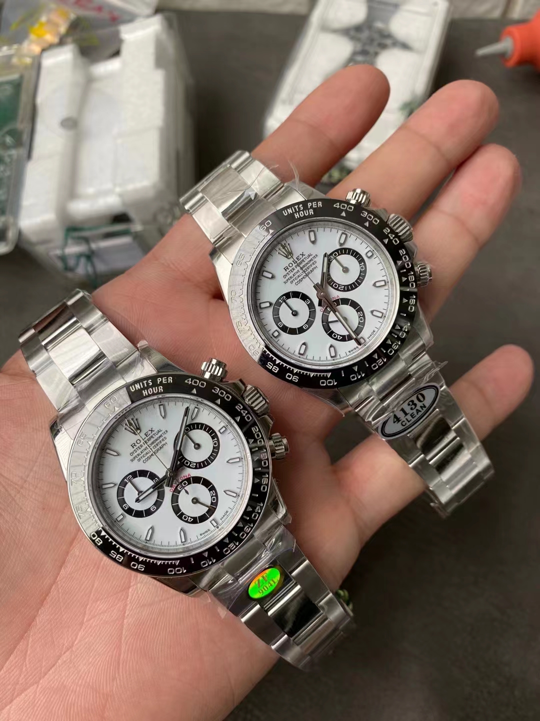 Z Factory Shanghai 4130 Mekanizmalı Replica Rolex Daytona 126500 — 17. fotoğraf