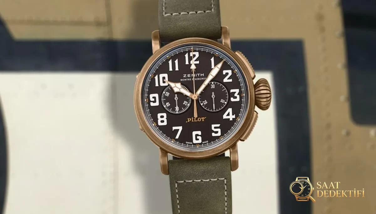 Zenith Pilot Replika Saat İncelemesi - Ön Görünüm ve Kasa Tasarımı