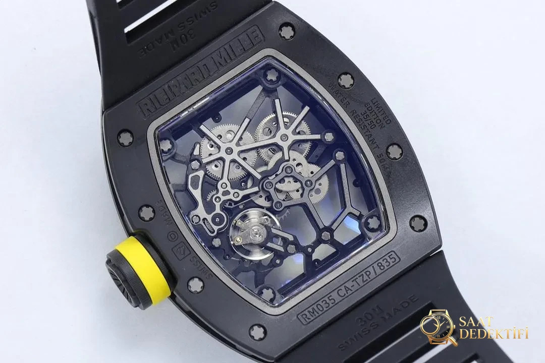 ZF 2025 iddialı yapımı: Pazarın en üst donanımlı 2025 versiyonu geliyor — Richard Mille erkek serisi RM035 «Büyük Boğa», üst düzey saatçilik işçiliğiyle bilekteki sanatı yeniden yorumluyor! - Klips Kilidi ve Lazer Damgalar