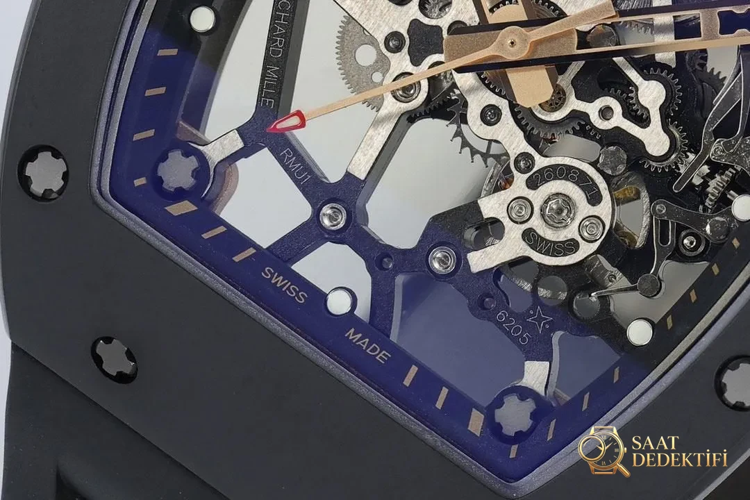 ZF 2025 iddialı yapımı: Pazarın en üst donanımlı 2025 versiyonu geliyor — Richard Mille erkek serisi RM035 «Büyük Boğa», üst düzey saatçilik işçiliğiyle bilekteki sanatı yeniden yorumluyor! - Bezel İçi Rehaut Gravürü ve Hizalaması