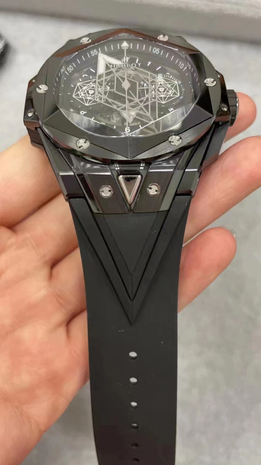 Hublot Sang Bleu Siyah Seramik