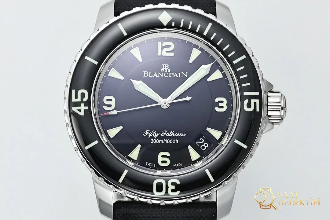 ZF Blancpain Fifty Fathoms | Deniz derinliği efsanesinin yeniden doğuşu, modern dalış saatlerinin öncüsü - Kasa Profili ve Kurma Kolu İncelemesi