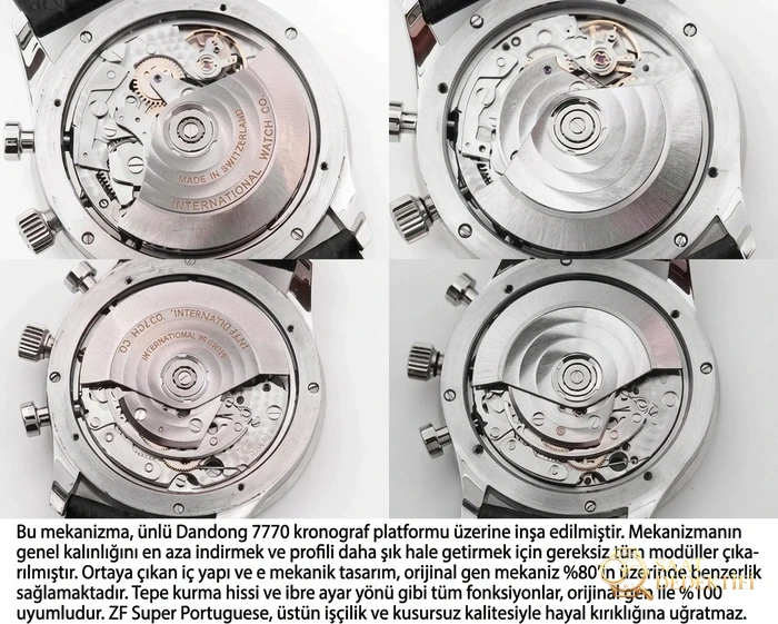 ZF fabrikası IWC Portugieser Chronograph V2 IW371446 mavi akrep ve yelkovan: işçilik gerçekten nasıl? - Bilekte Duruş ve Kasa Orantısı