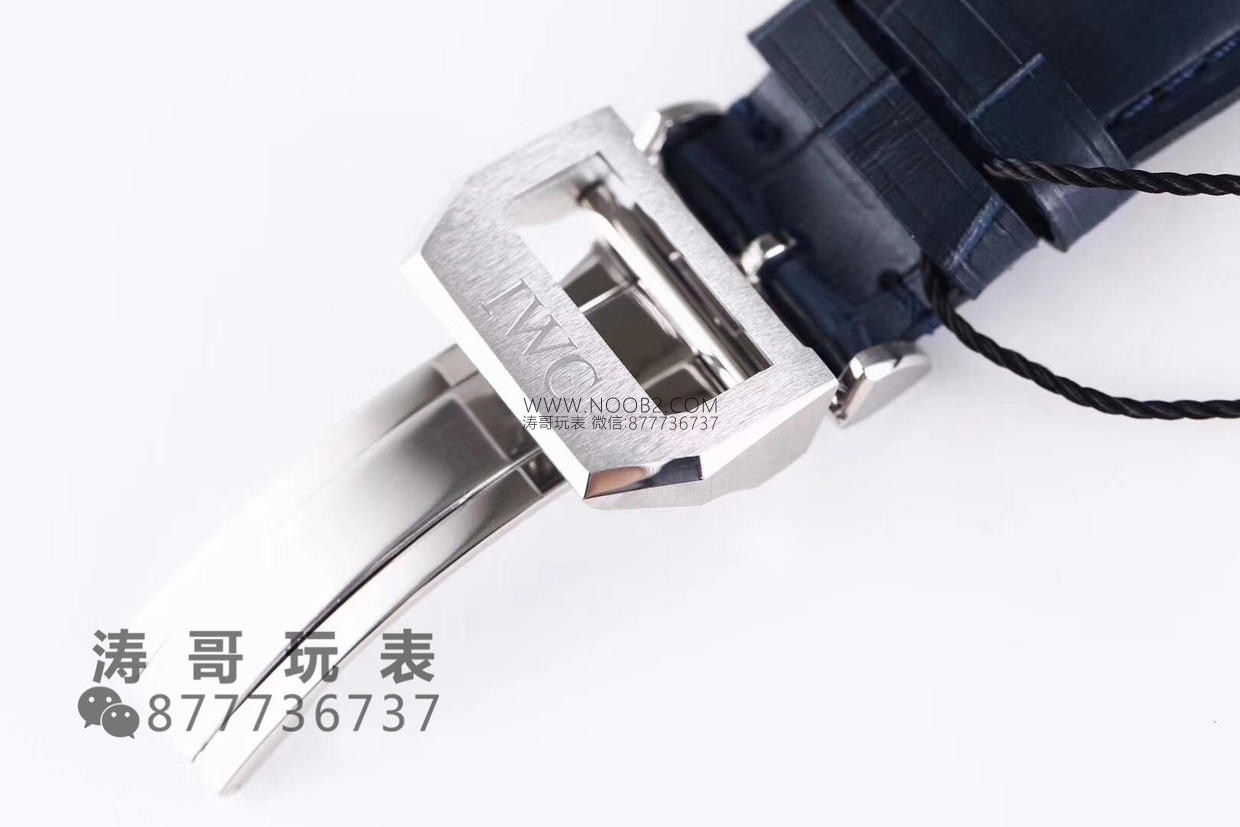 ZF fabrikası IWC Portugieser Chronograph V2 IW371446 mavi akrep ve yelkovan: işçilik gerçekten nasıl? — 21. fotoğraf