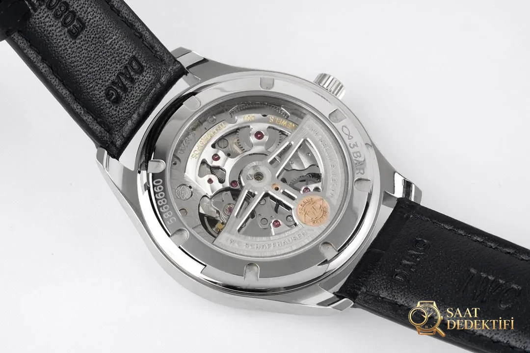 ZF Factory 2020 IWC Yeni Portugieser 40 Serisi Küçük Saniye Replika Saat IW358305 - Mekanizma Zemberek ve Balans Detayı