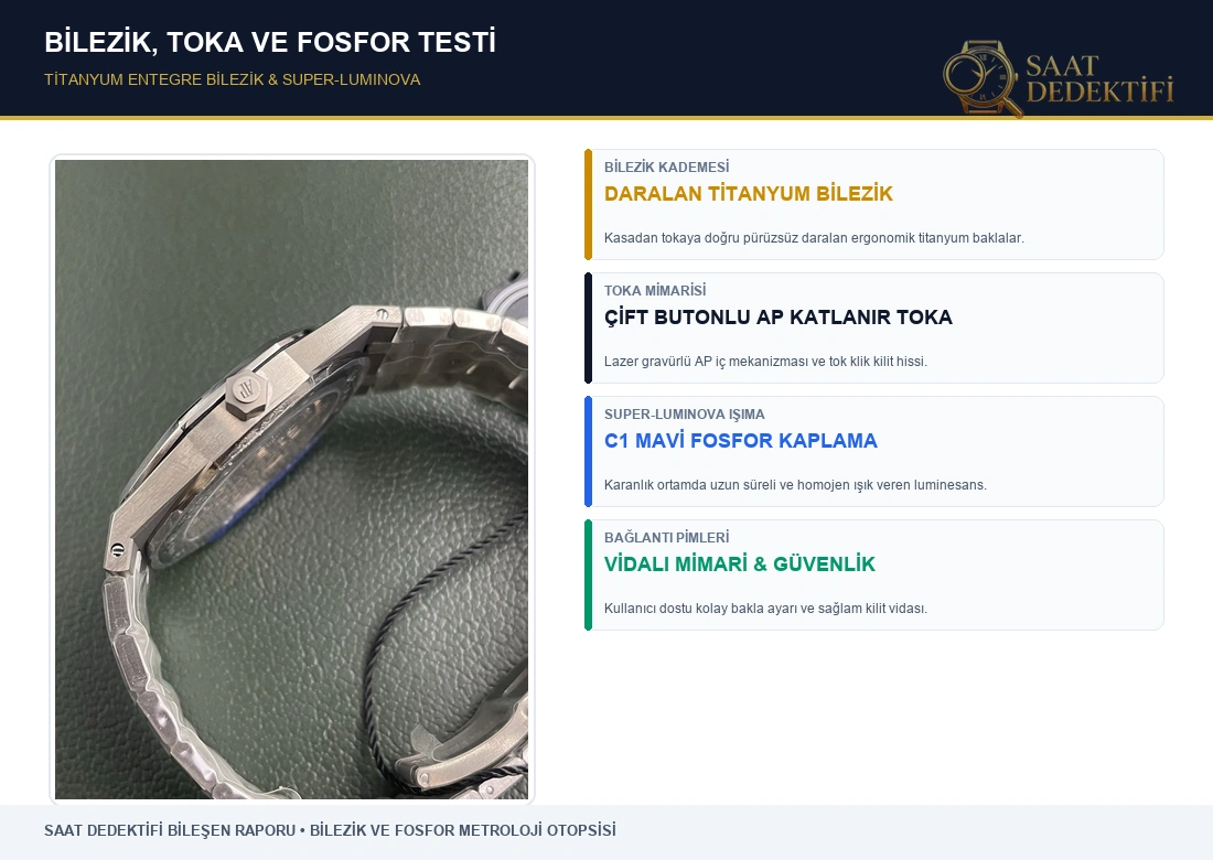 ZF Audemars Piguet 15202 Titanyum İncelemesi - Bilezik Toka ve Fosfor