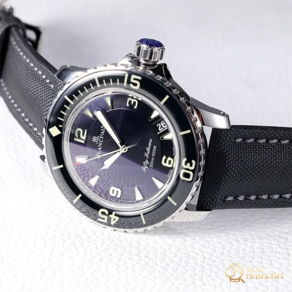 ZF Factory Blancpain Fifty Fathoms 5015 En Üst Sürüm Replika Saat - Kasa Profili ve Kurma Kolu İncelemesi