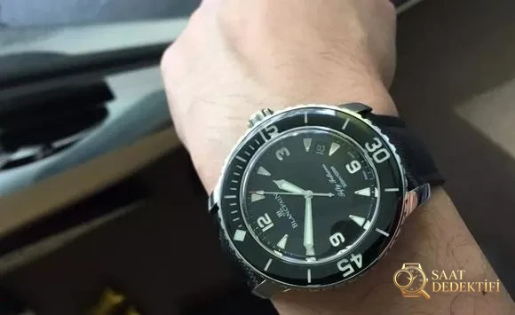 ZF Factory Blancpain Fifty Fathoms saatin orijinaliyle karşılaştırmalı detaylı incelemesi - Yan Profil ve Kordon Bağlantısı