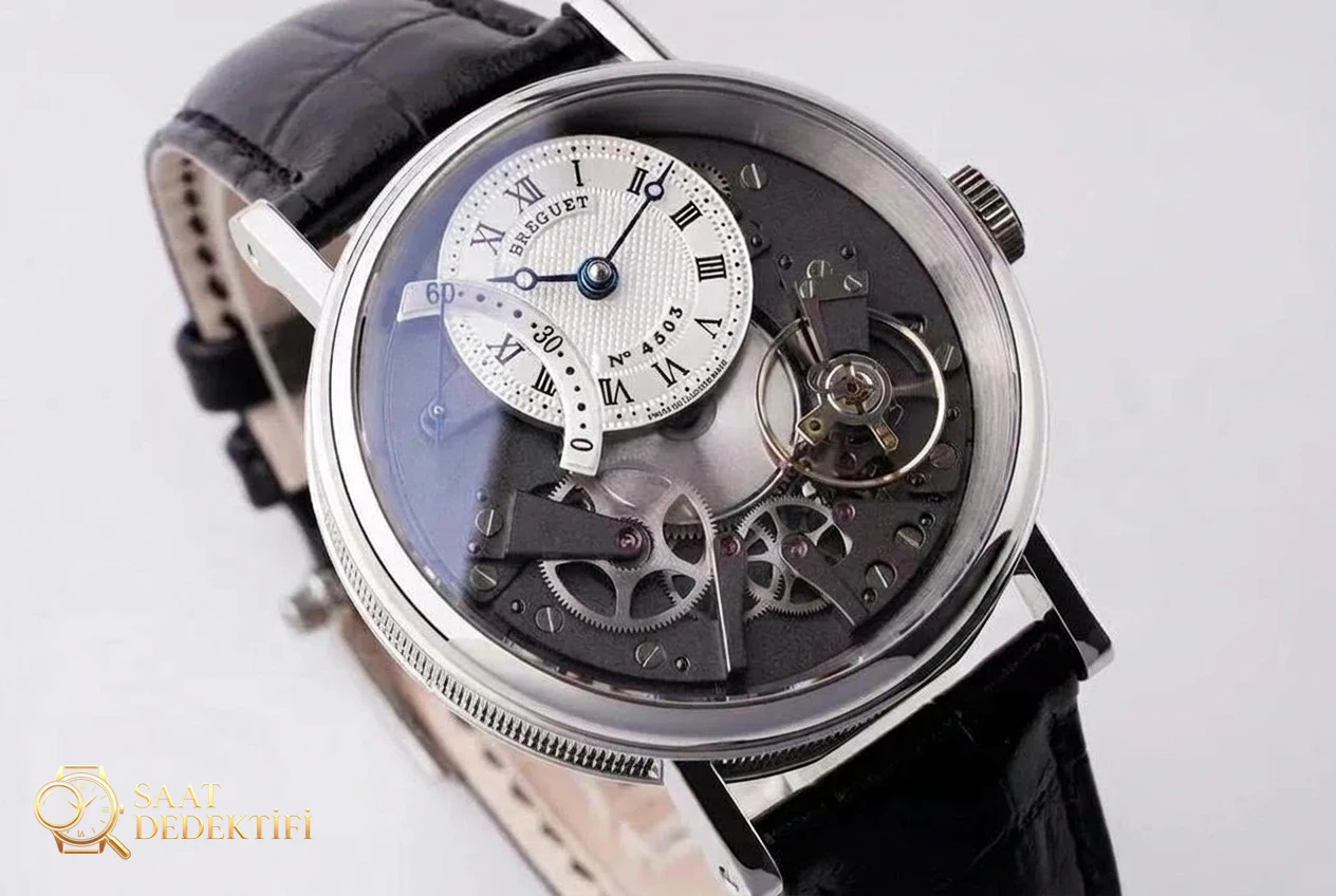 ZF Factory Breguet Tradition Serisi Retrograd Saniye Replika Saat, Gri Kadran - Bilezik, Toka ve Klips Mekanizması
