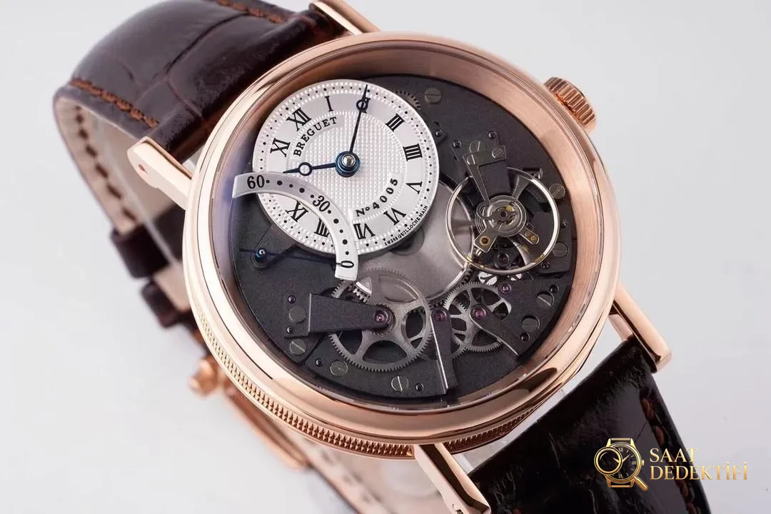 ZF Factory Breguet Tradition serisi retrograd saniyeli replika kol saati, rose gold - Bilezik, Toka ve Klips Mekanizması