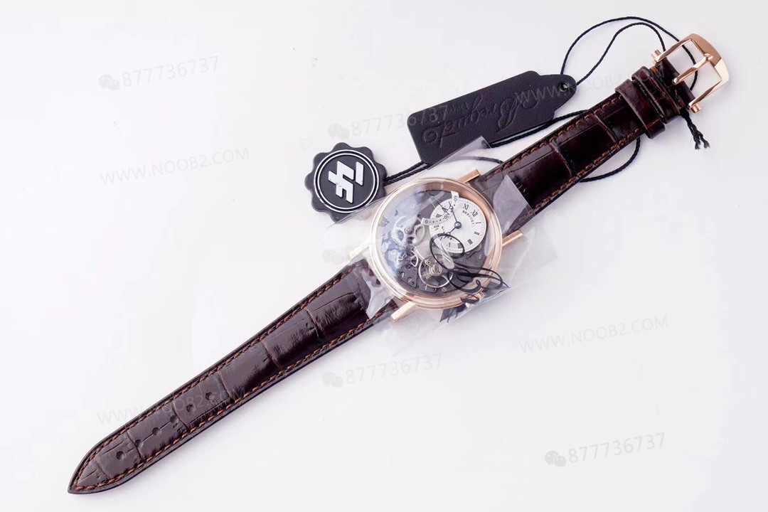 ZF Factory Breguet Tradition serisi retrograd saniyeli replika kol saati, rose gold — 10. fotoğraf