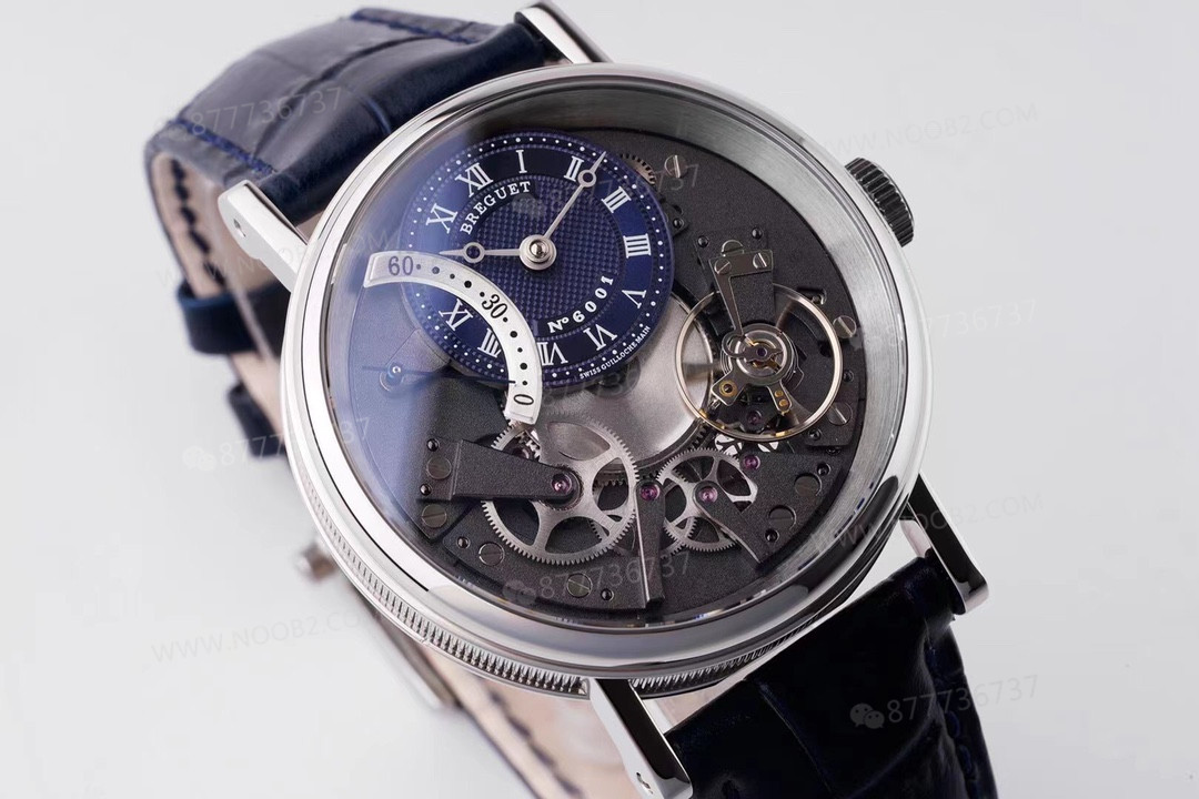 ZF Factory Breguet Tradition serisi retrograde saniyeli replika saat, mavi kadran — 5. fotoğraf