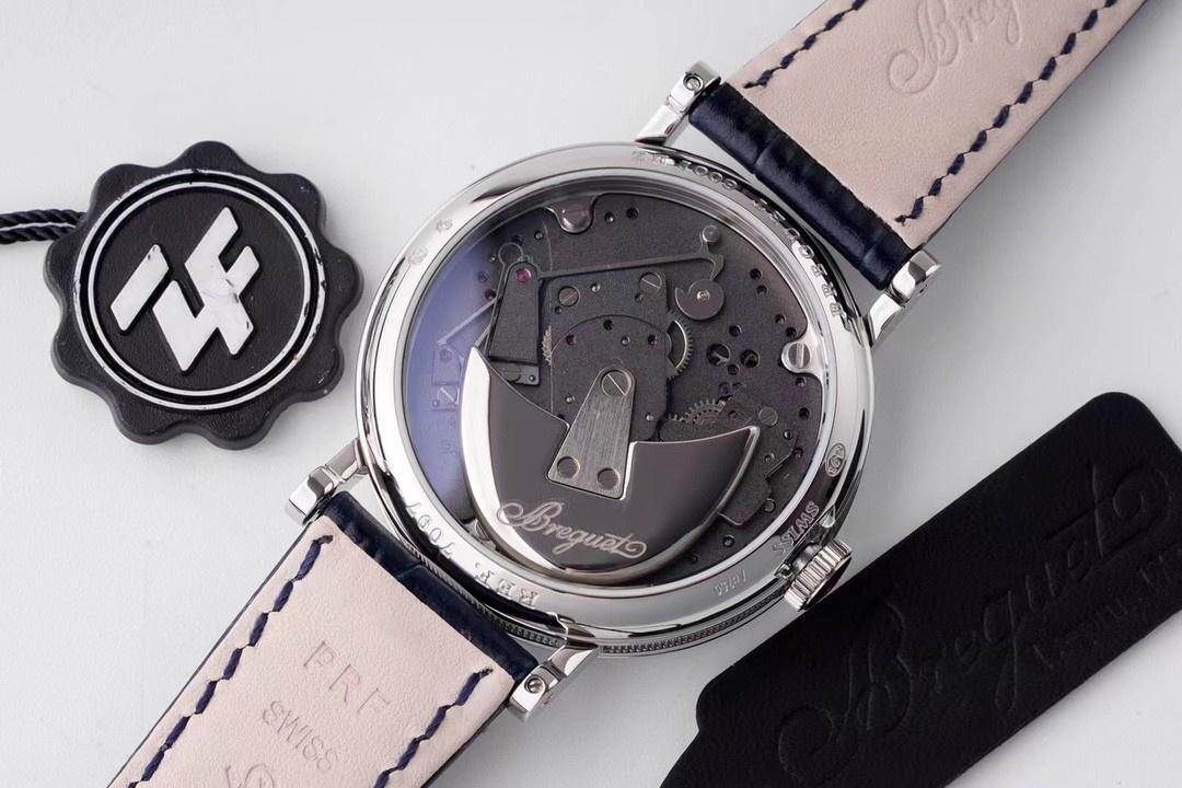 ZF Factory Breguet Tradition serisi retrograde saniyeli replika saat, mavi kadran — 8. fotoğraf